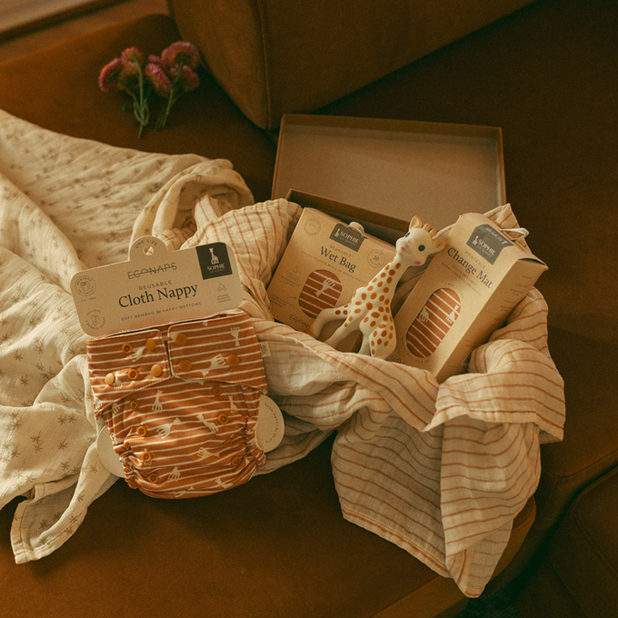 Sophie La Girafe Stripe Day Tripper Wet Bag