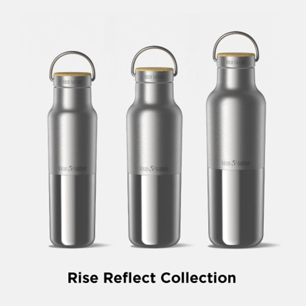 12oz (355ml) Rise Insulated Reflect with Bamboo Cap Brushed Stainless