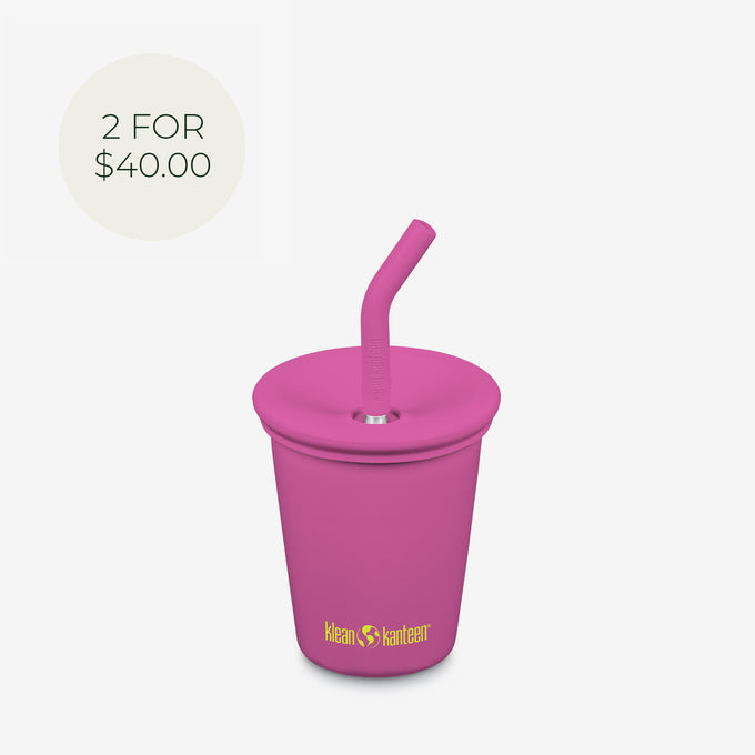 10oz (295ml) Kid's Cup with Straw Lid (Rose Violet)