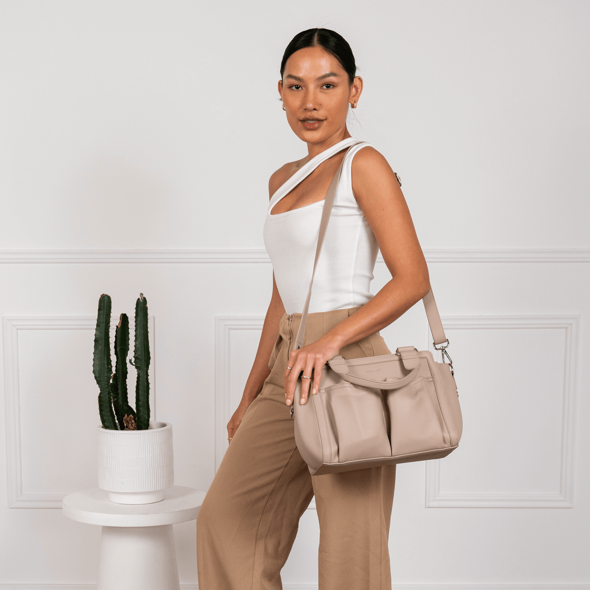Vanchi Amelia Pram Caddy - Stone