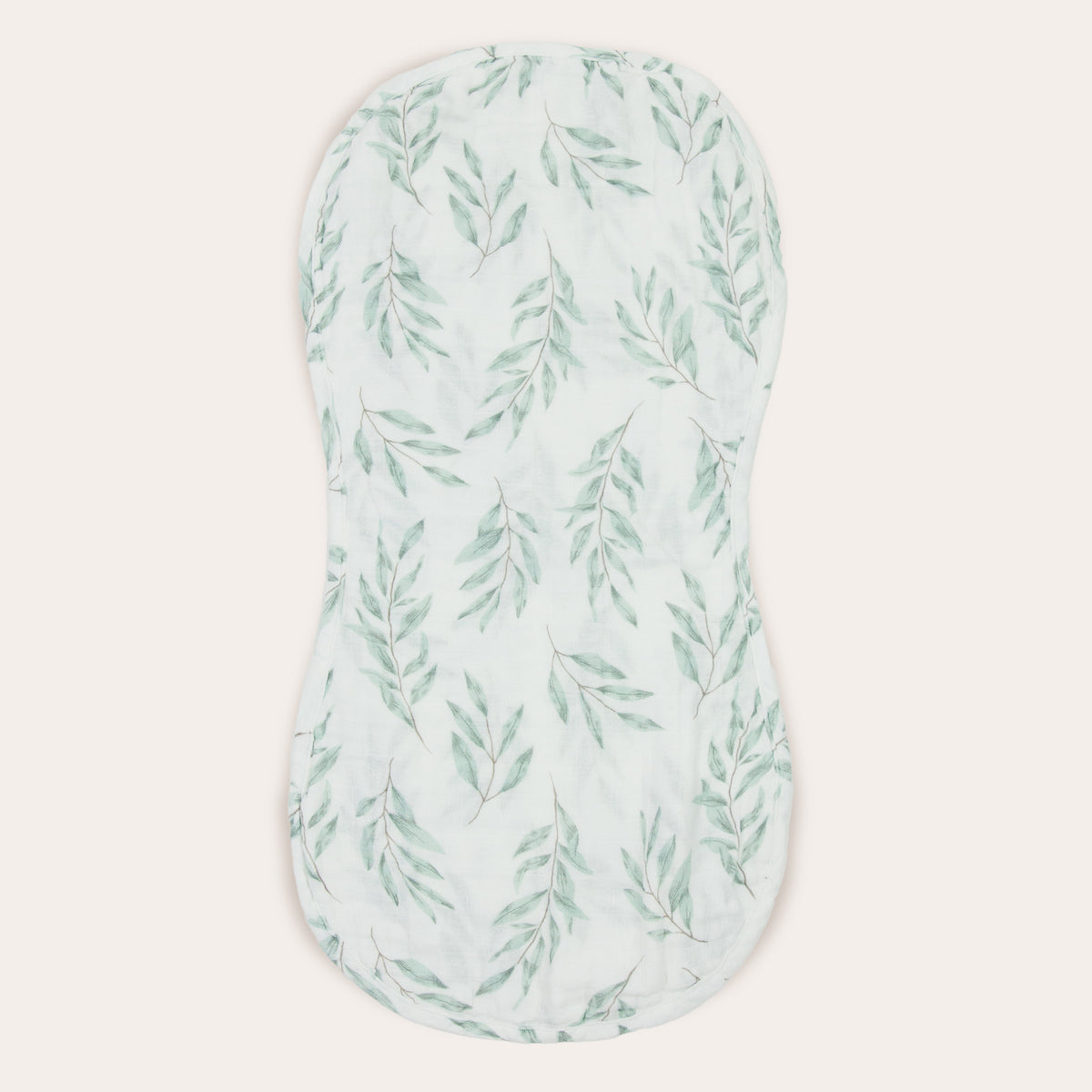 Olive / Olive Leaf Burp Cloth Duo