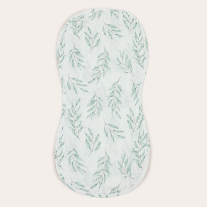 Olive / Olive Leaf Burp Cloth Duo