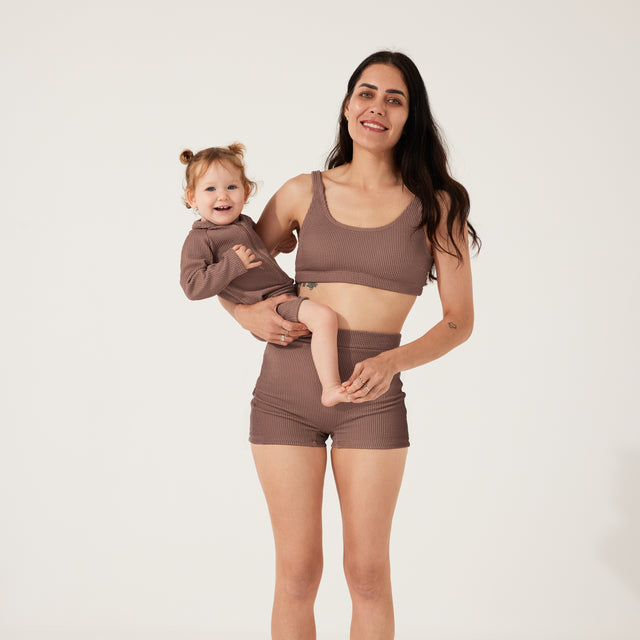 Coconut Embrace Swim Crop