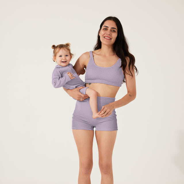 Orchid Embrace Swim Crop