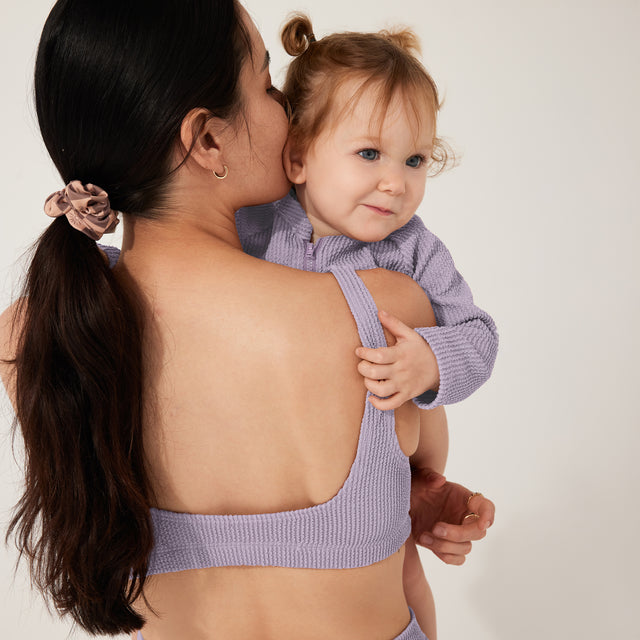 Orchid Embrace Swim Crop