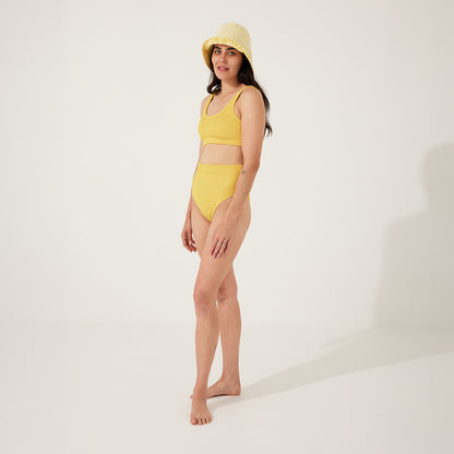 Sunflower Embrace Swim Crop