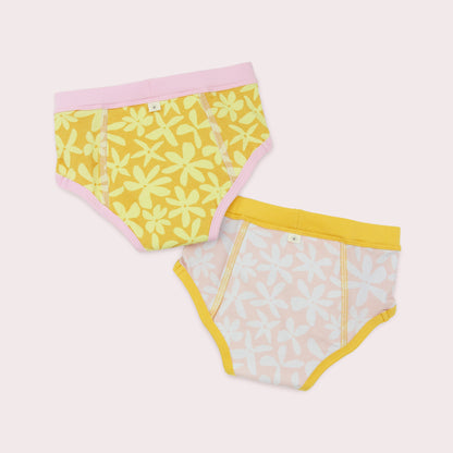 Ecoriginals Toilet Training Pack 2 X 14 Pack Junior Nappy Pants 16kg+ + Training Pants 2 Pack - Daisy - 2 - 3Y