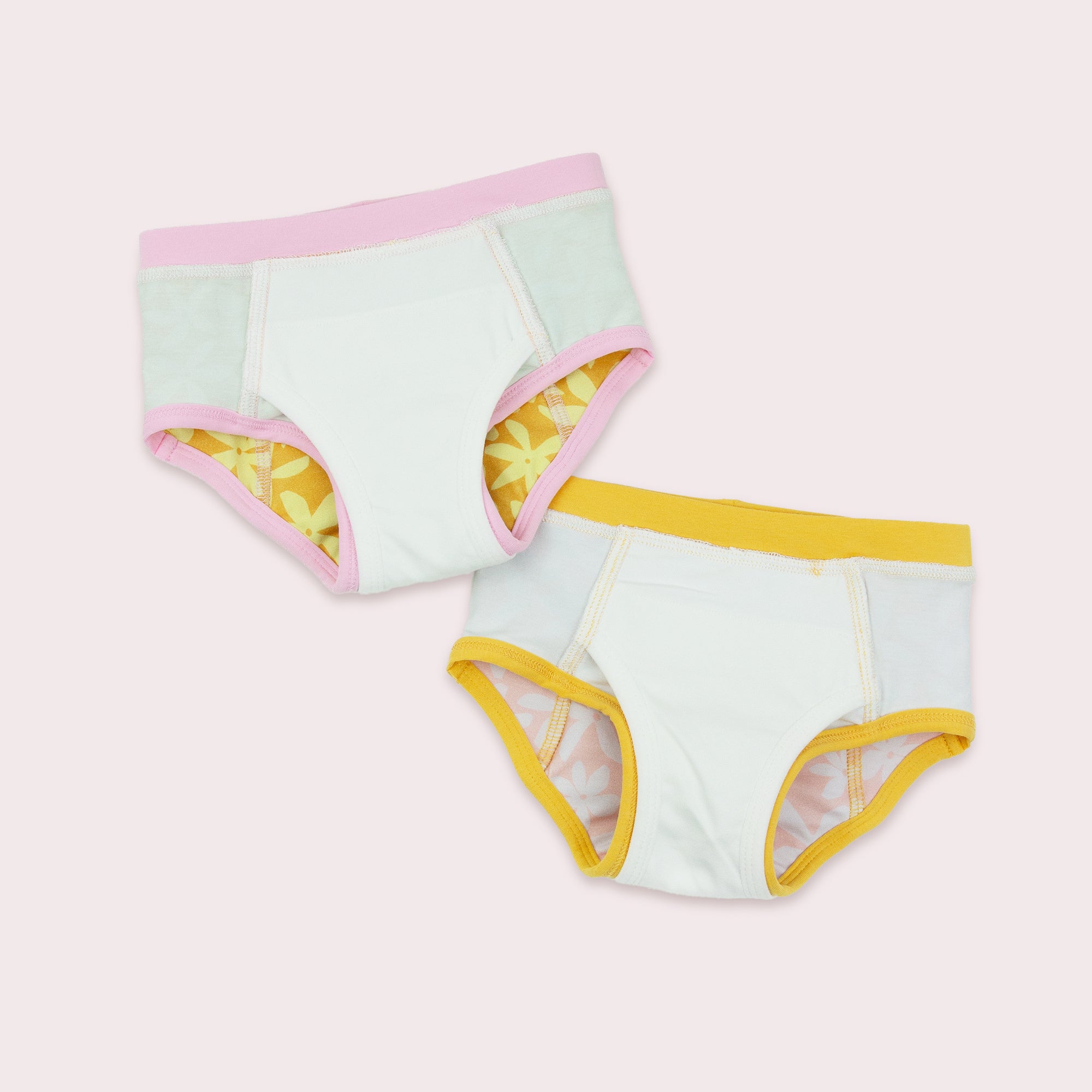 Ecoriginals Toilet Training Pack 2 X 14 Pack Junior Nappy Pants 16kg+ + Training Pants 2 Pack - Daisy - 2 - 3Y