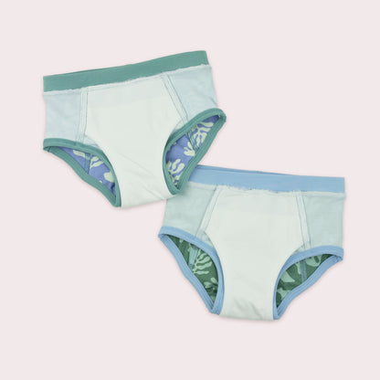 Ecoriginals Toilet Training Pack 2 X 14 Pack Junior Nappy Pants 16kg+ + Training Pants 2 Pack - Sea Life - 2 - 3Y