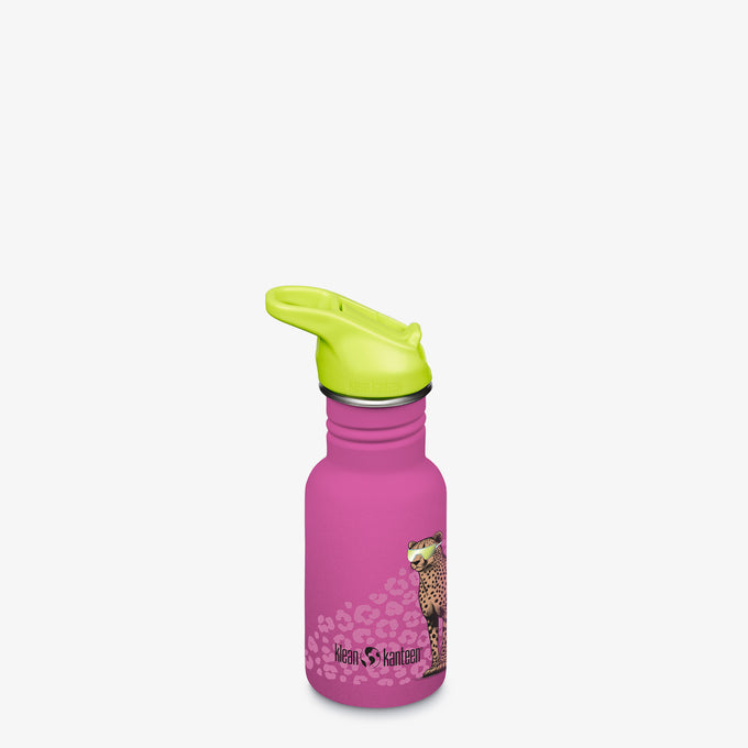 12oz (355ml) Classic Kid's Water Bottle with Flip Seal Sport Cap (Cool Cat)