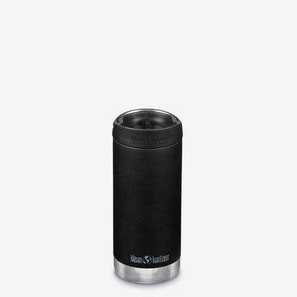 12oz (355ml) TKWide Insulated Coffee Tumbler with Café Cap (Black)