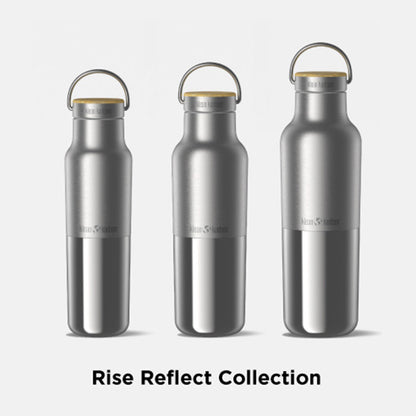 12oz (355ml) Rise Insulated Reflect with Bamboo Cap Brushed Stainless