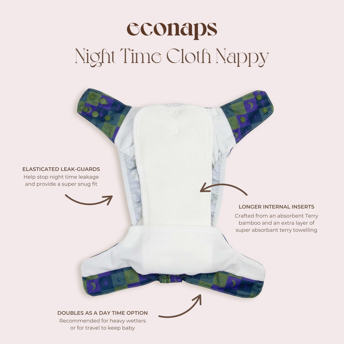 Sweet Dreams Night Time Cloth Nappy