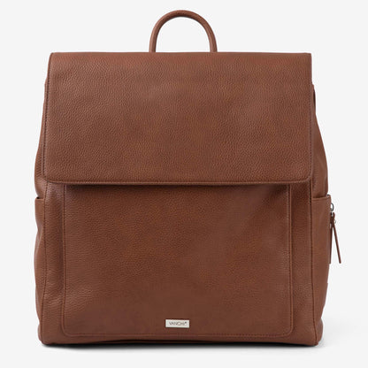 VANCHI Emmy Backpack (Vegan) Pebbled TaN