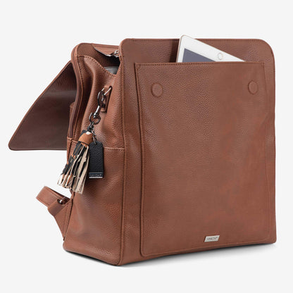 VANCHI Emmy Backpack (Vegan) Pebbled TaN