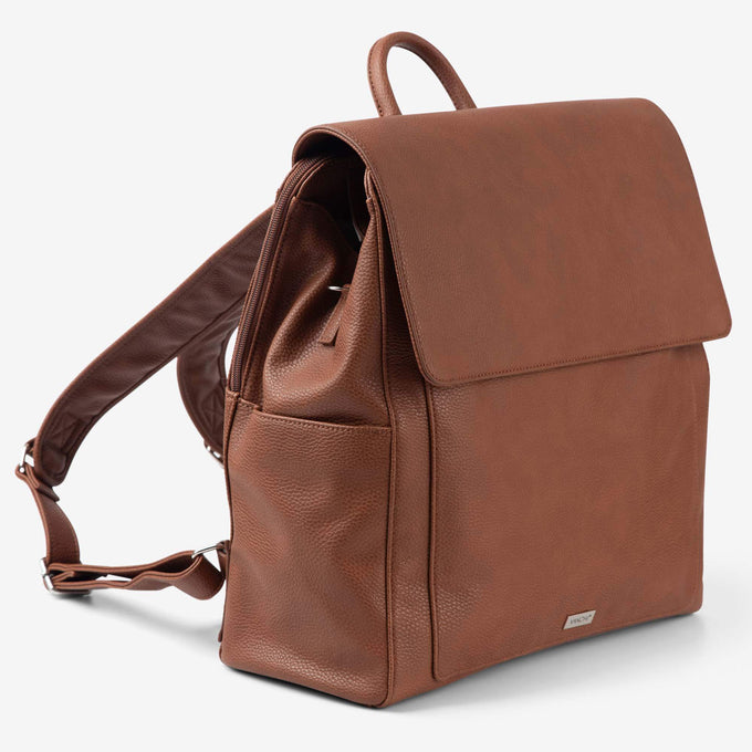 VANCHI Emmy Backpack (Vegan) Pebbled TaN