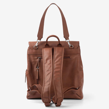 VANCHI Emmy Backpack (Vegan) Pebbled TaN