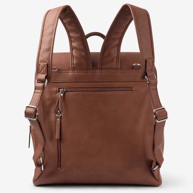 VANCHI Emmy Backpack (Vegan) Pebbled TaN