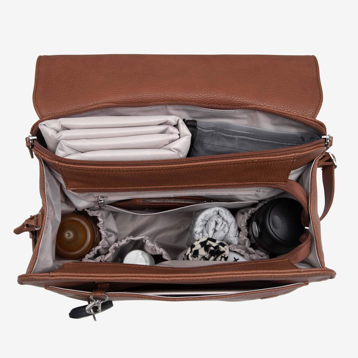 VANCHI Emmy Backpack (Vegan) Pebbled TaN