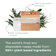 Ecoriginals Eco Nappies Toddler 10-14kg Plant Based 6 X 22 Pack (132) Bulk Bundle