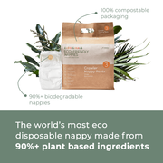 Ecoriginals Eco Nappy Pants Crawler 6-11kg Plant Based 6 X 22 Pack (132) Bulk Bundle