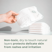 Ecoriginals Eco Nappies Toddler 10-14kg Plant Based 6 X 22 Pack (132) Bulk Bundle