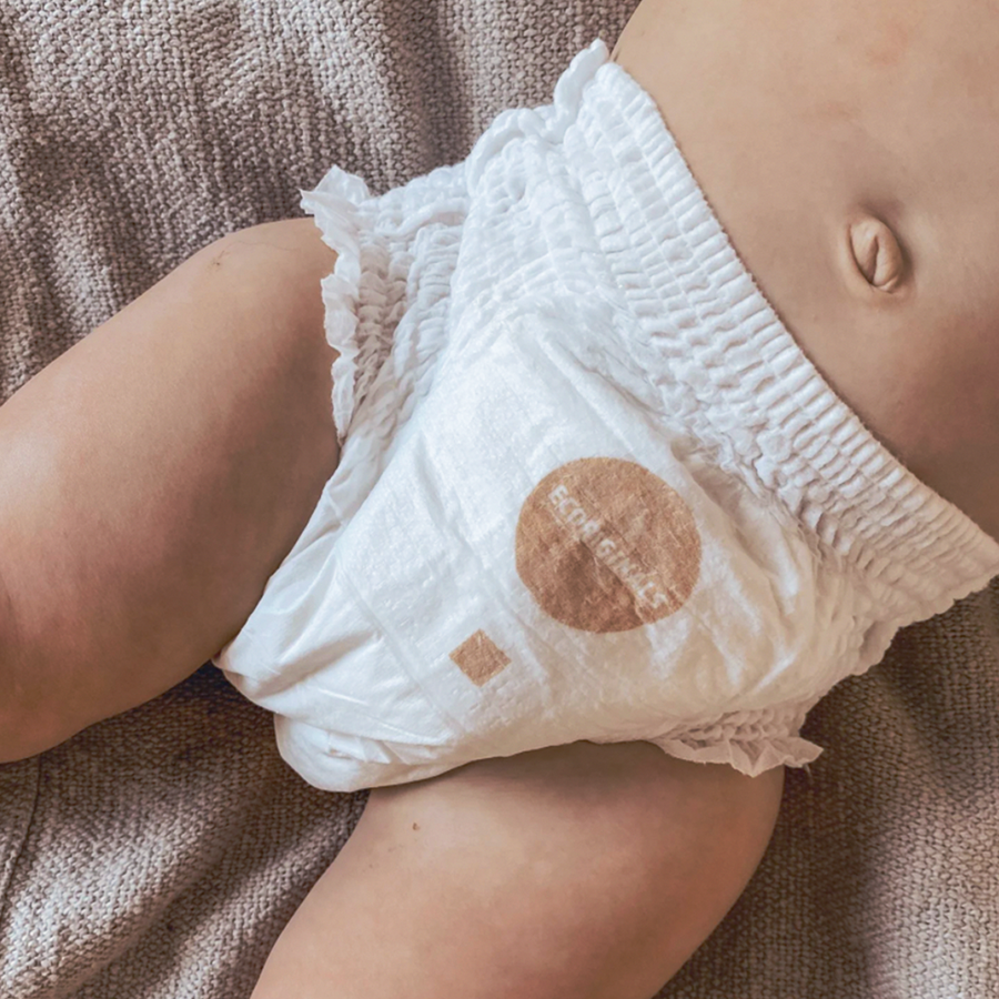 Ecoriginals Eco Bundle 3 X 20 Pack Crawler Nappy Pants 7-12kg + 3 X 70 Pack Plant Based Baby Wipes