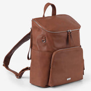 VANCHI Frankie Everyday Backpack (Vegan) Pebbled Tan