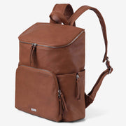 VANCHI Frankie Everyday Backpack (Vegan) Pebbled Tan