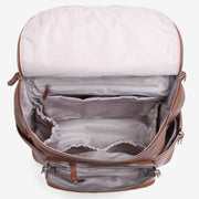 VANCHI Frankie Everyday Backpack (Vegan) Pebbled Tan