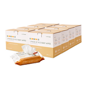Ecoriginals 24 X 70 Pack Organic Manuka Honey Eco Baby Wipes, Plant Based + Biodegradable