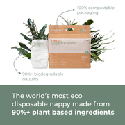 Ecoriginals Eco Nappies Walker 13-18kg Plant Based 6 X 20 Pack (120) + 1 X Travel Bamboo Change Mat