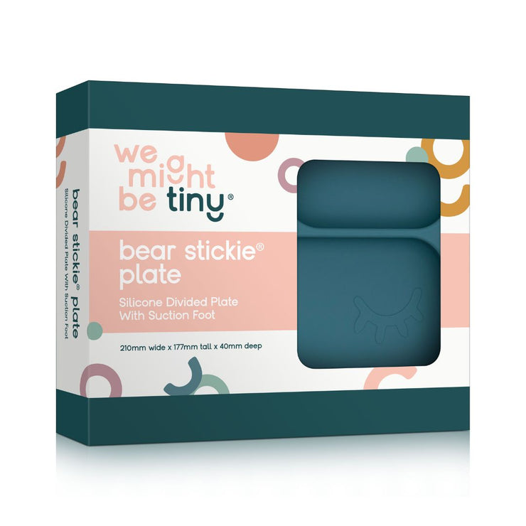 Bear Stickie® Plate - Blue Dusk by We Might Be Tiny