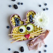 Bunny Stickie® Plate - Dusty Rose by We Might Be Tiny