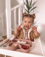 Bunny Stickie® Plate - Dusty Rose by We Might Be Tiny